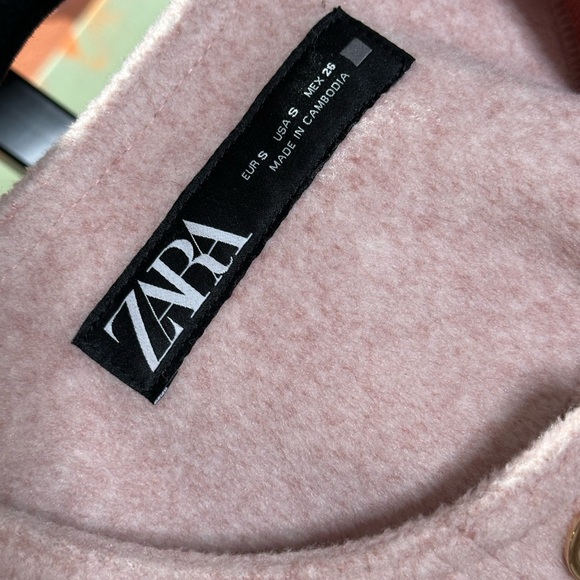 ZARA Soft Pink Blazer Jacket - Picture 4 of 5